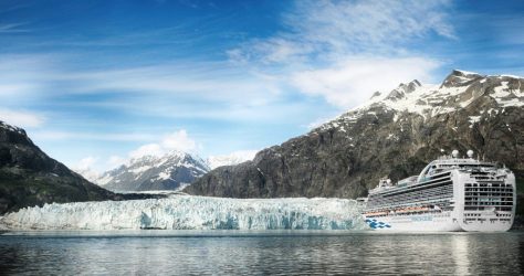 Alaska Princess Side Glacier Bay